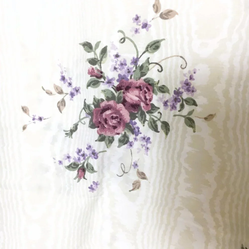80’s VTG Pillowcases Cottagecore Romantic Roses Flower / Cream